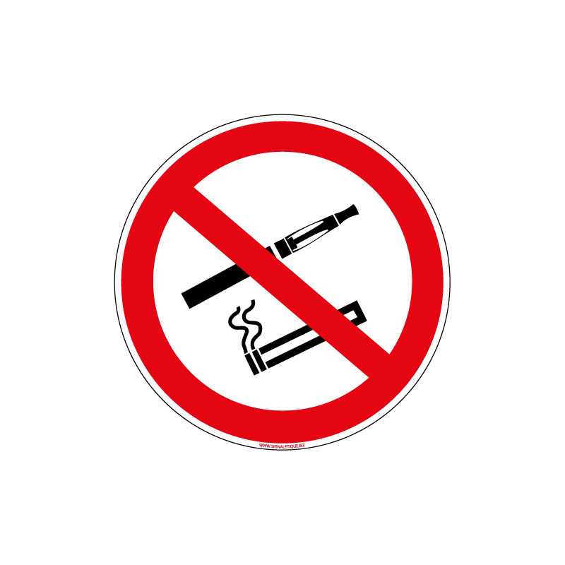 PANNEAU INTERDICTION DE FUMER ET DE VAPOTER (N0176)