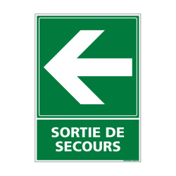 PANNEAU EVACUATION/SORTIE DE SECOURS (GAUCHE) (B0245)