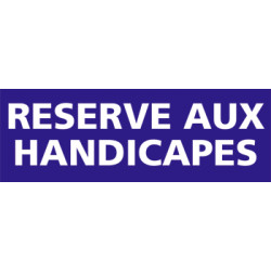 Panneau RESERVE AUX HANDICAPES (G0175)