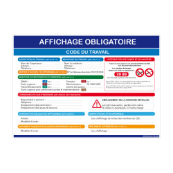 affichage obligatoire code du travail