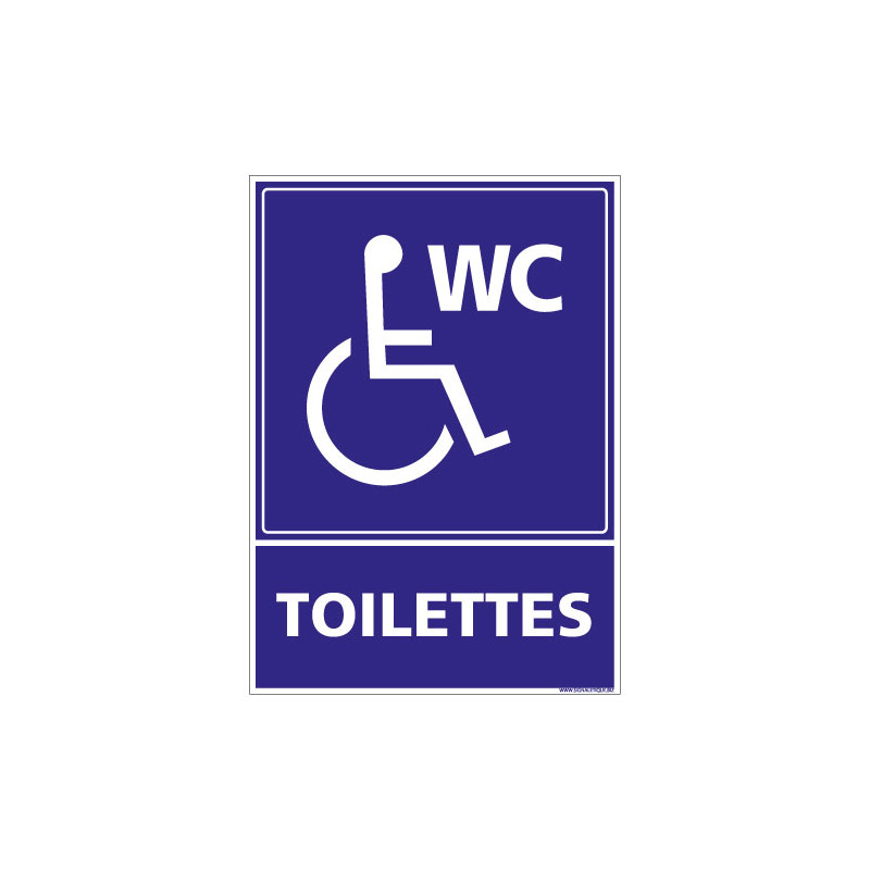 PANNEAU TOILETTES HANDICAPE (G0451)