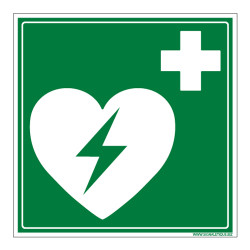 PANNEAU DEFIBRILLATEUR CARDIAQUE (B0251)