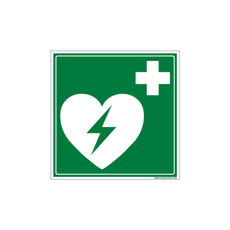 PANNEAU DEFIBRILLATEUR CARDIAQUE (B0251)