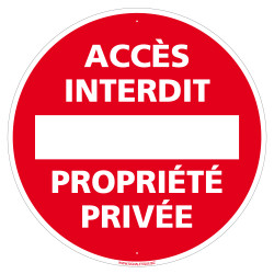 Accès interdit propriété privée