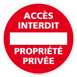 Accès interdit propriété privée