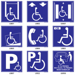 Panneau de Signalisation POUR HANDICAPE