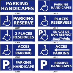 Panneau PARKING HANDICAPES