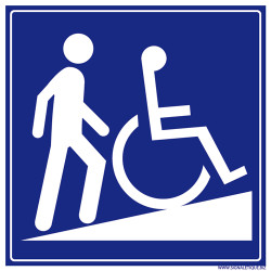 Panneau de signalisation ACCES HANDICAPES (L0938)