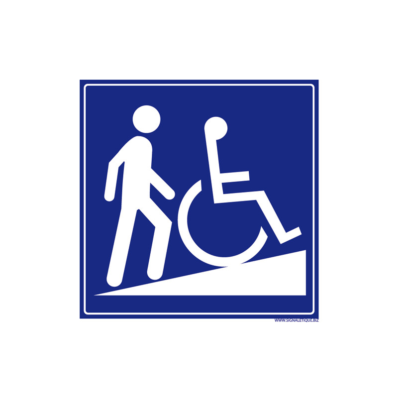 Panneau de signalisation ACCES HANDICAPES (L0938)