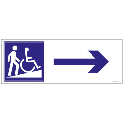 Panneau de signalisation PARKING HANDICAPES (L0940)