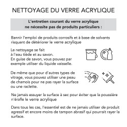 Nettoyage du plexi rond couleur