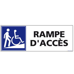 Panneau de signalisation RAMPE D'ACCES (L0942)