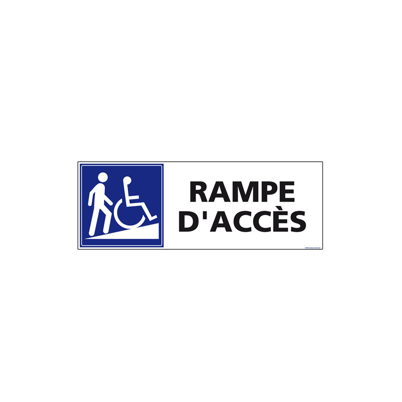 Panneau de signalisation RAMPE D'ACCES (L0942)
