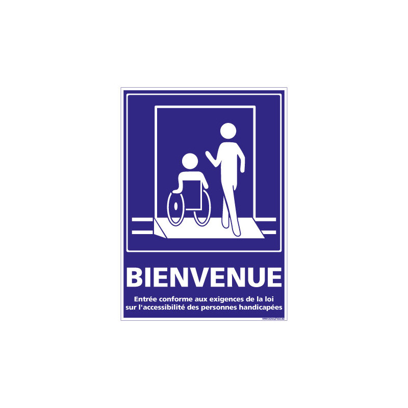 PANNEAU BIENVENUE (L0957)