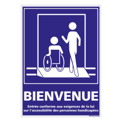 PANNEAU BIENVENUE (L0957)