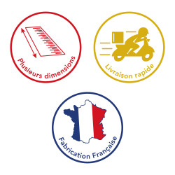 plusieurs dimensions livraison rapide fabrication française