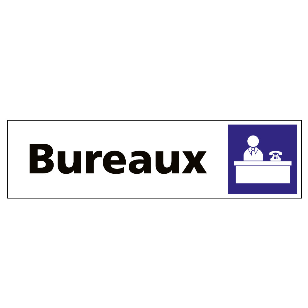 Plaque de porte bureaux