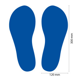 SIGNALISATION SOL ANTIDERAPANT - LOT DE 4 TRACES DE PAS DE COULEURS (O0036)