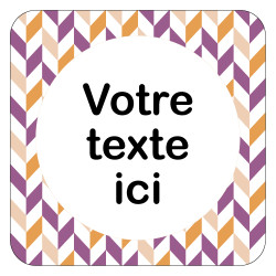PLAQUE DE PORTE DESIGN SPHERE PERSONNALISABLE - 125X125 mm - MUST