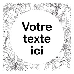 PLAQUE DE PORTE DESIGN SPHERE PERSONNALISABLE - 125X125 mm - VEGGY