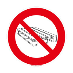 panneau interdiction de déposer et d'entreposer des palettes
