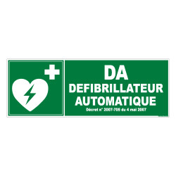 PANNEAU DEFIBRILLATEUR AUTOMATIQUE (B0263)