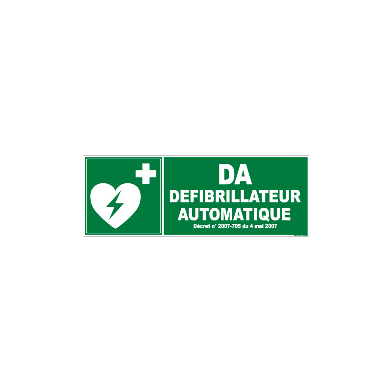 PANNEAU DEFIBRILLATEUR AUTOMATIQUE (B0263)