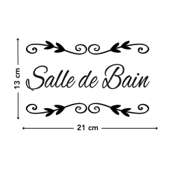 dimensions salle de bain noir