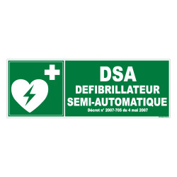 PANNEAU DEFIBRILLATEUR SEMI-AUTOMATIQUE (B0264)