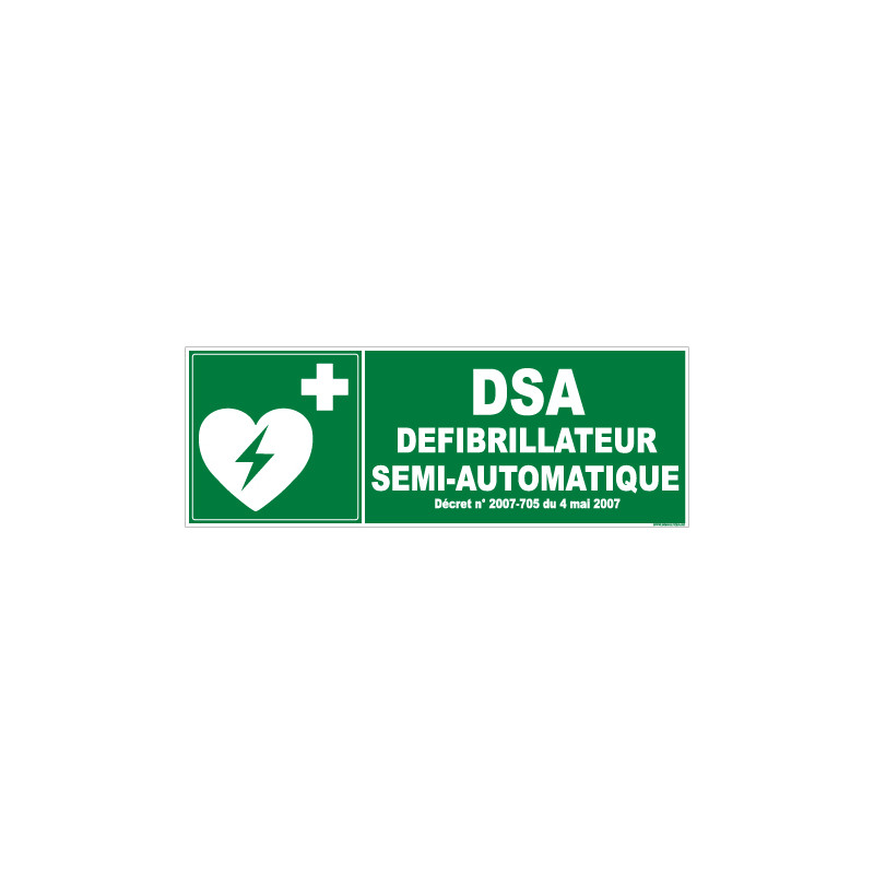 PANNEAU DEFIBRILLATEUR SEMI-AUTOMATIQUE (B0264)