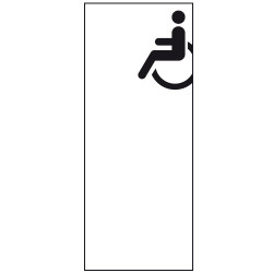 Picto adhésif XXL Handicapé (W0562)