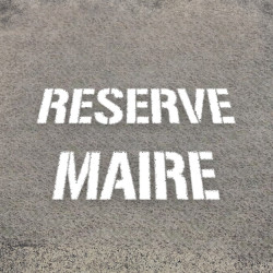 mise en ambiance pochoir reserve maire