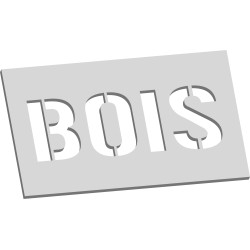Pochoir bois 3D