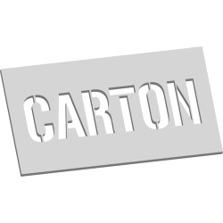 pochoir carton 3D