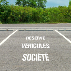 pochoir reserve vehicules societe mise en ambiance