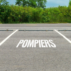 pochoir pompiers mise en ambiance