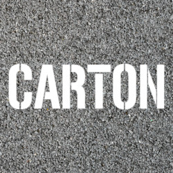 mise en ambiance pochoir carton