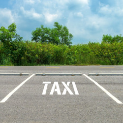 pochoir taxi mise en ambiance
