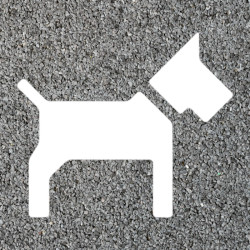 pochoir chien mise en ambiance