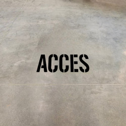 Pochoir accès mise en ambiance