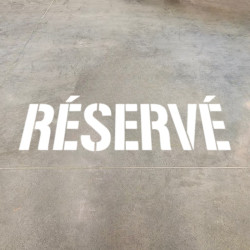 pochoir réservé mise en ambiance