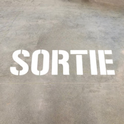 pochoir pvc sortie mise en ambiance