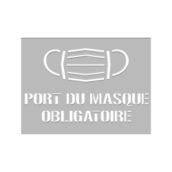 POCHOIR PORT DU MASQUE OBLIGATOIRE