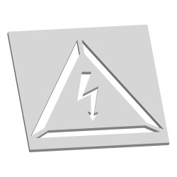 pochoir marquage au sol danger électrique