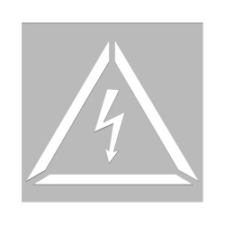 pochoir danger électrique