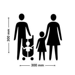 pochoir place famille dimensions 300 x 300 mm