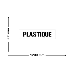 pochoir plastique dimensions 1200 x 300 mm