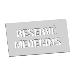 pochoir marquage au sol réservé médecins