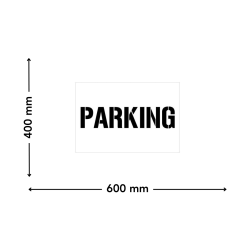 pochoir parking 600 x 400 mm