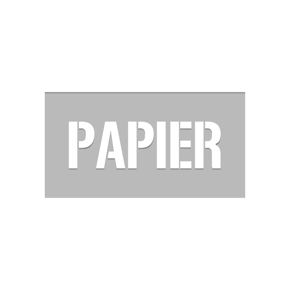 Pochoir papier